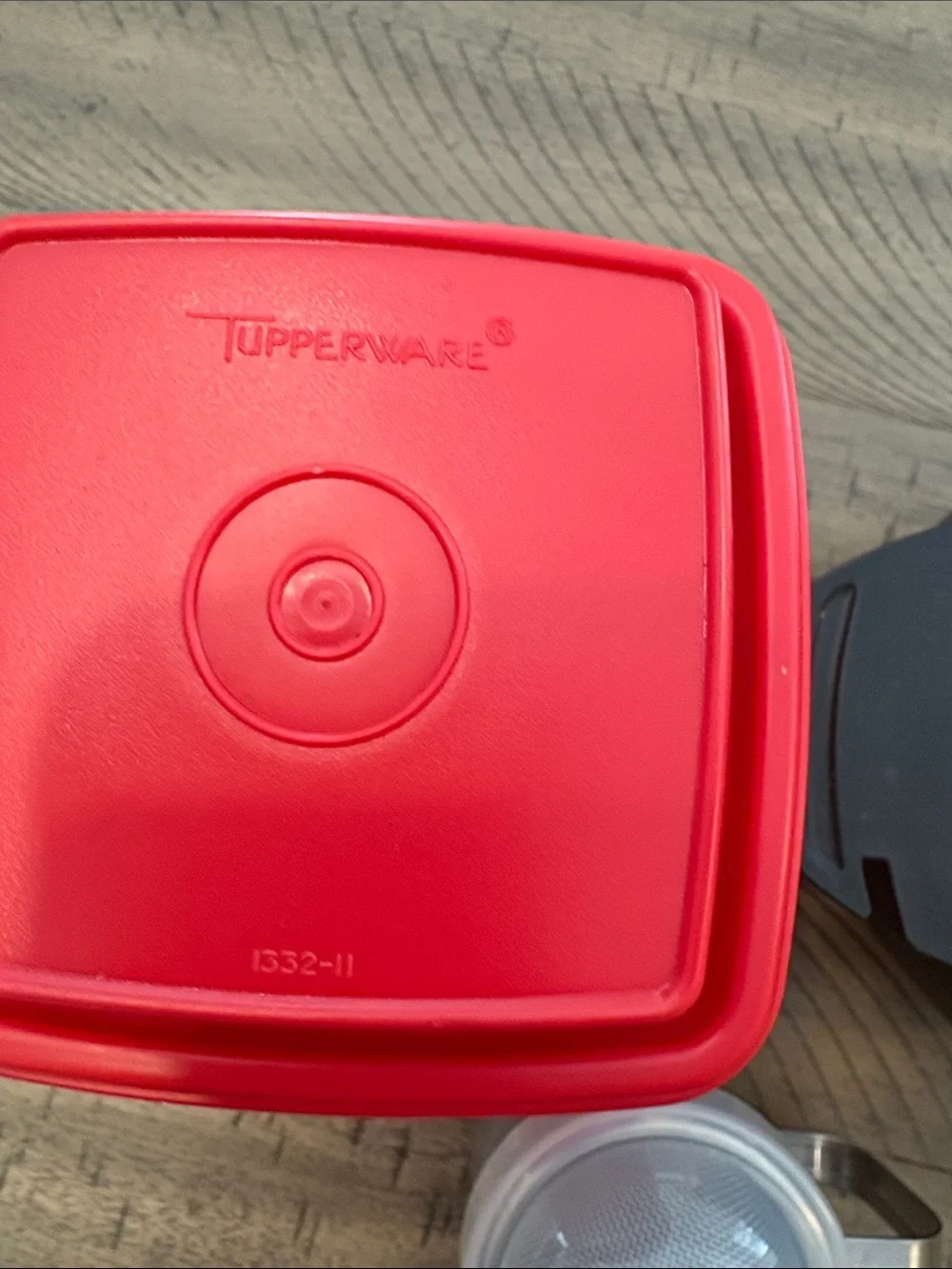 Red Plastic Storage Container - Home Organization 756